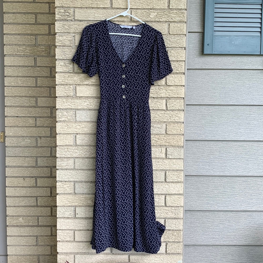 & Other Stories Floral Angel Sleeve Dress